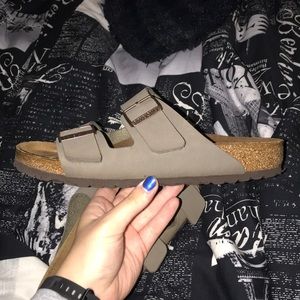 Gray Birkenstock Sandals